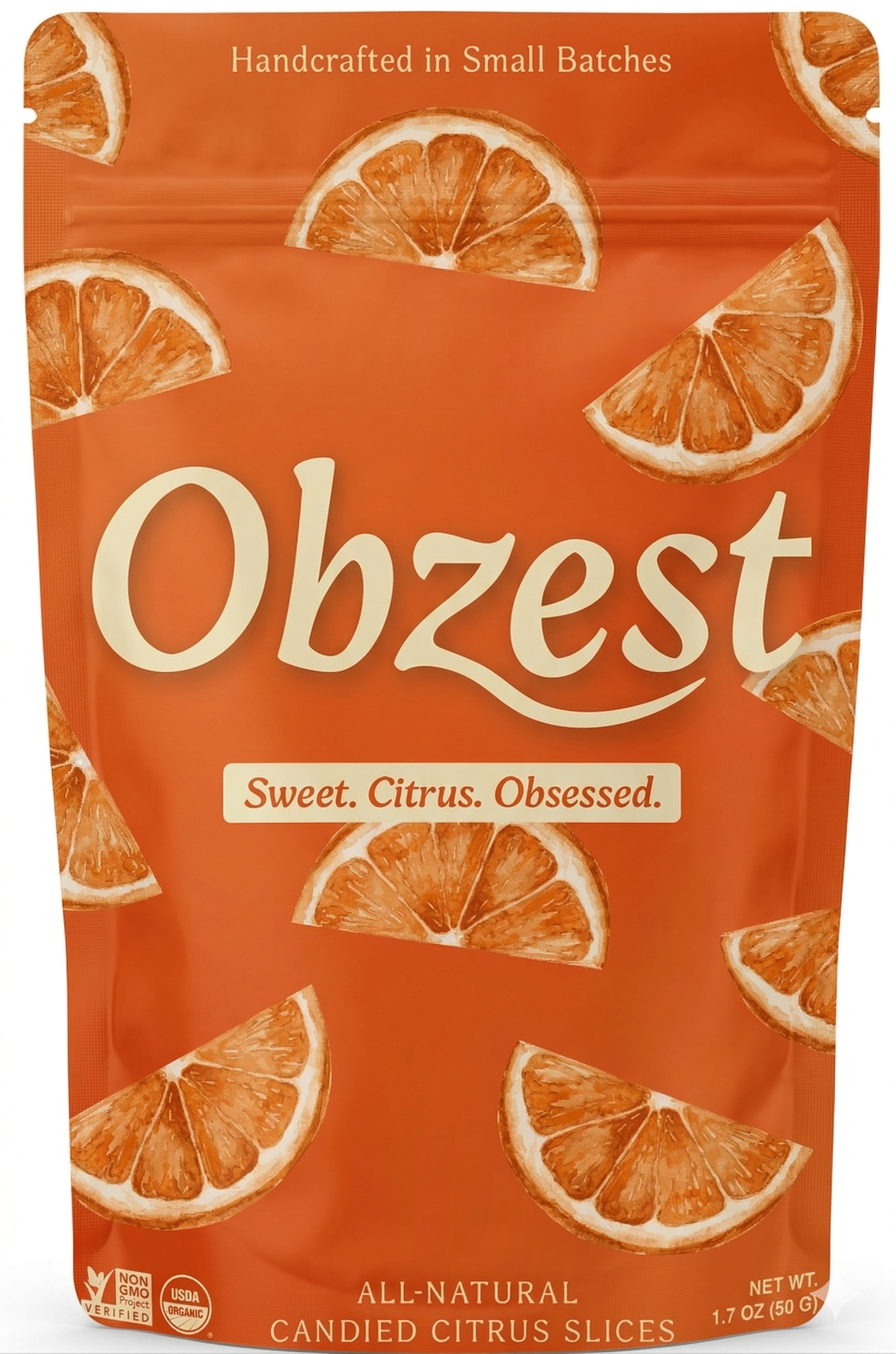Candied Mandarin packaging
