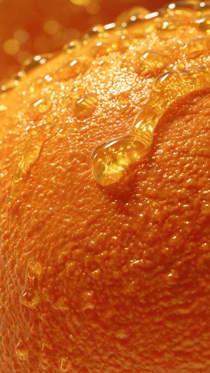 Close-up of a fresh orange
